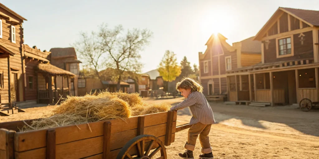 Kids enjoy a hayride in Cottonwood, AZ.